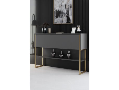 HANAH HOME Komoda Luxe Gold Anthracite
