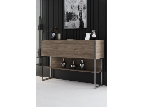 HANAH HOME Komoda Luxe Silver Walnut