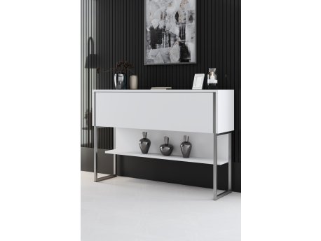 HANAH HOME Komoda Luxe Silver White