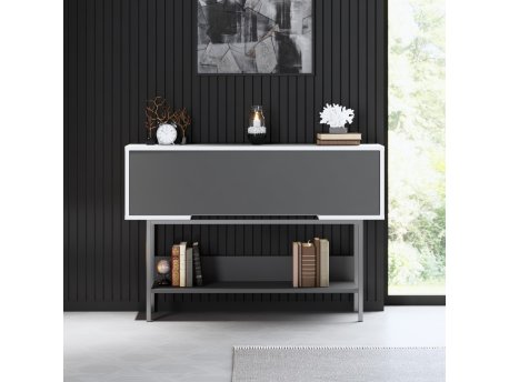 HANAH HOME Komoda Force Anthracite White Silver