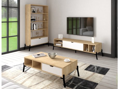 HANAH HOME Ponuse Sapphire Oak White
