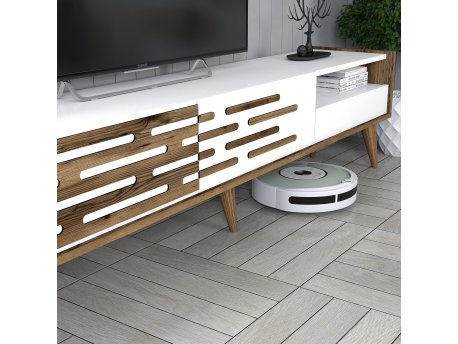 HANAH HOME Valensiya Walnut White