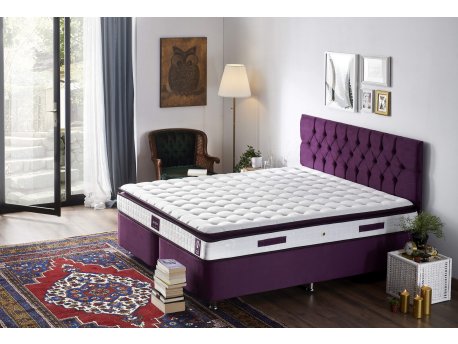 HANAH HOME Purple 180x200 cm Double Size Padded Soft Mattress dušek