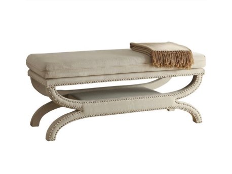 HANAH HOME Felice Halka Pouffe Beige Pouffe