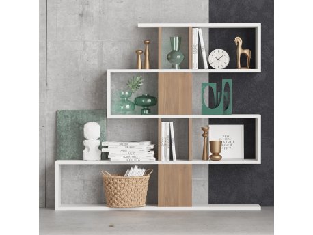 HANAH HOME Karlin White Walnut