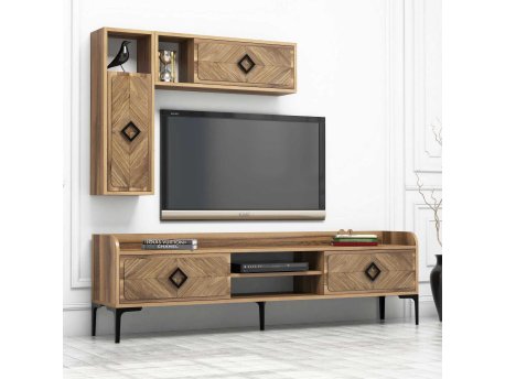 HANAH HOME TV polica Samba Walnut