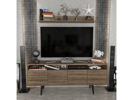 HANAH HOME TV polica Ola Walnut