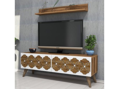 HANAH HOME TV polica Nisan Walnut