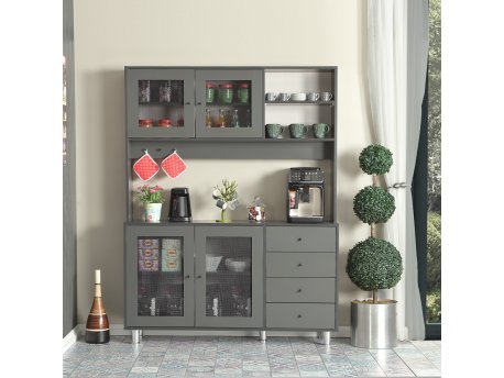 HANAH HOME Grano 140 Anthracite Višenamenski kabinet