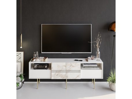 HANAH HOME TV polica Derin White