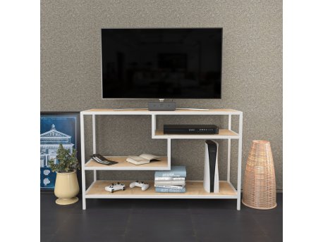 HANAH HOME TV polica Robbins - White Oak