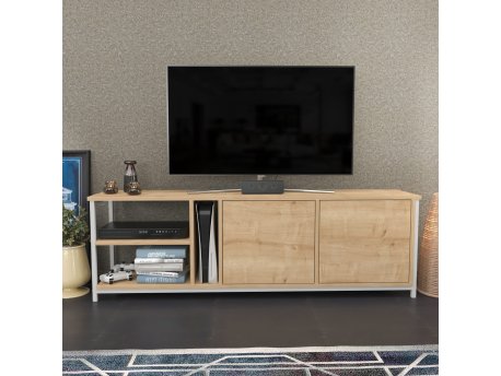HANAH HOME TV polica Primrose White Oak