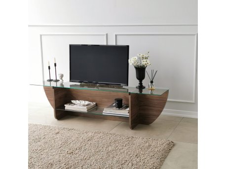 HANAH HOME TV polica Lily TV Walnut
