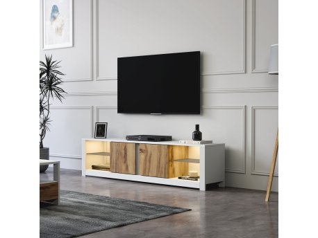 HANAH HOME TV polica Aydos White Oak