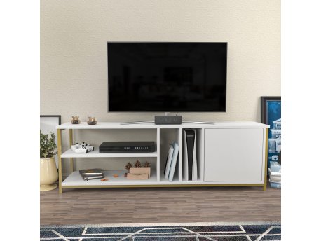 HANAH HOME TV polica Oneida Gold White