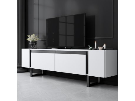 HANAH HOME TV polica Yildiz White Black