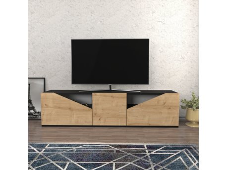 HANAH HOME TV polica Carson Anthracite Oak