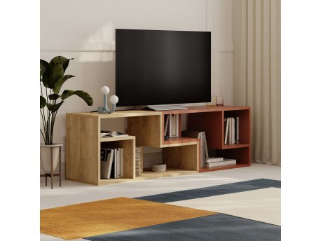 HANAH HOME TV polica Glis Sapphire Oak Cinnamon