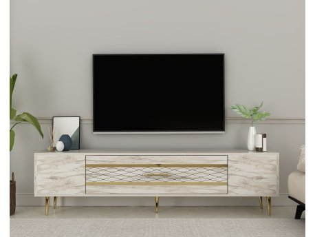 HANAH HOME TV polica Dekolp2 Ephesus Marble Gold