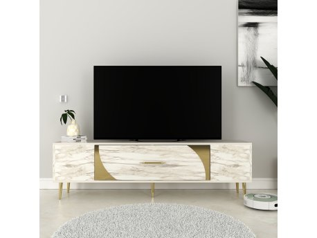 HANAH HOME TV polica Dekop2 Ephesus Marble Gold