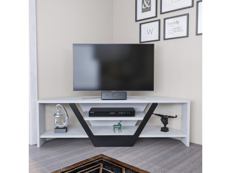 HANAH HOME TV polica Sares White Black