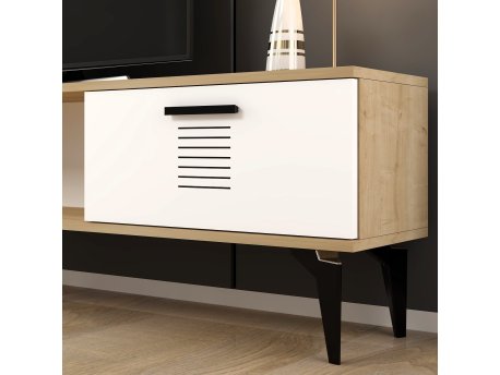 HANAH HOME TV polica Asimo Sapphire Oak White