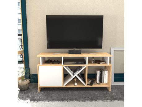 HANAH HOME TV polica Auburn Oak White
