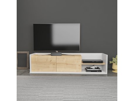 HANAH HOME TV polica Krog White Oak
