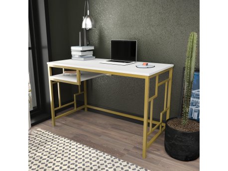 HANAH HOME Radni sto Kennesaw Gold White