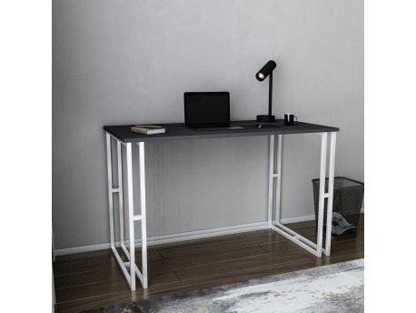 HANAH HOME Radni sto Kane White Anthracite