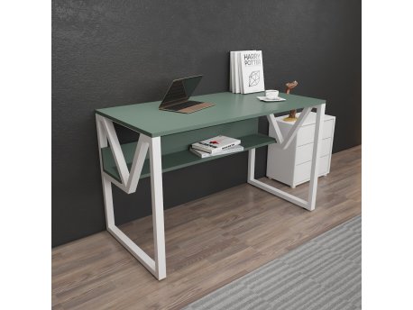 HANAH HOME Radni sto Lona Green White