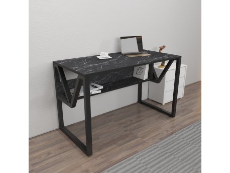 HANAH HOME Radni sto Lona Marble Black