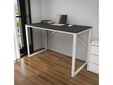 HANAH HOME Radni sto Layton White Anthracite