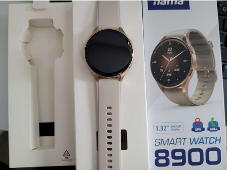 HAMA Pametni sat ''8900'' GPS AMOLED 1.32'' zlatni OUTLET