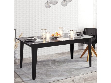 HANAH HOME Trpezarijski sto Polka Black