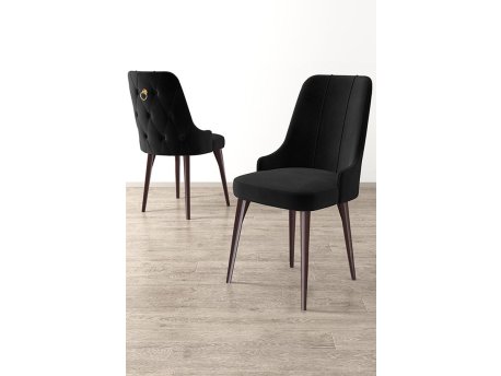 HANAH HOME Set 2 stolice Newa Black Brown