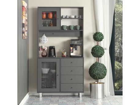 HANAH HOME Grano 96 Anthracite