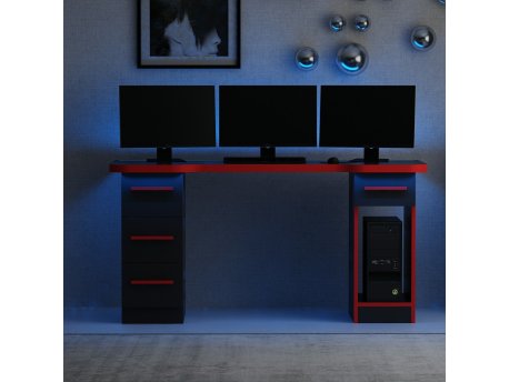 HANAH HOME Phoenix 5 Black Red