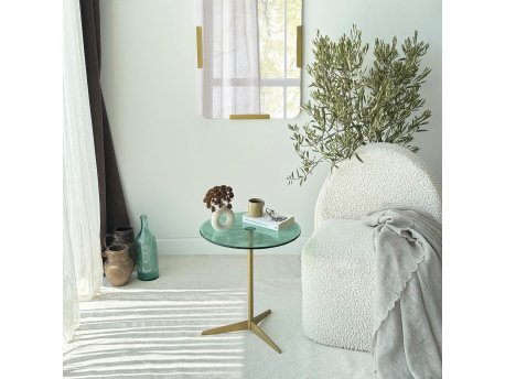 HANAH HOME Pomoćni stočić Solis 40 Gold Green