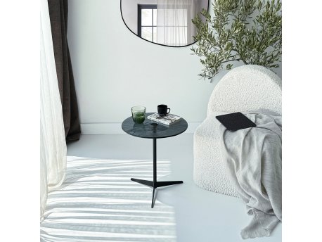 HANAH HOME Pomoćni stočić Solis 40 Black Fume