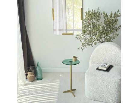 HANAH HOME Pomoćni stočić Solis 25 Gold Green