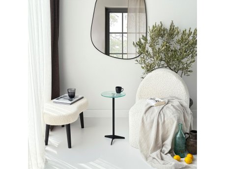 HANAH HOME Pomoćni stočić Solis 25 Transparent Black
