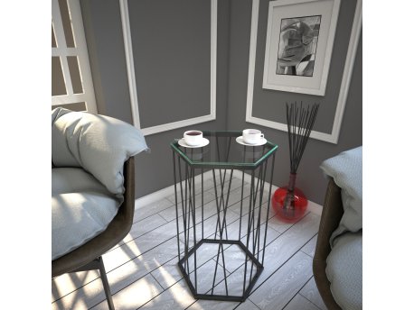HANAH HOME Pomoćni stočić Cetrus Glass