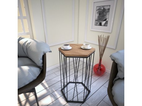 HANAH HOME Pomoćni stočić Cetrus Kafkas Oak