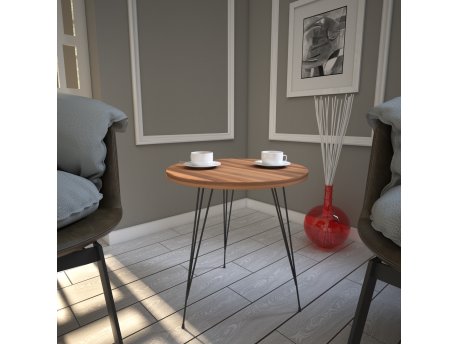HANAH HOME Pomoćni stočić Sandalf Walnut
