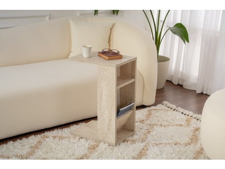 HANAH HOME Pomoćni stočić Filinta Travertine
