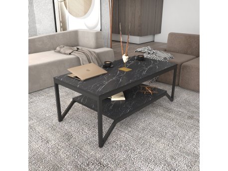 HANAH HOME Sto za dnevnu sobu Flora Black