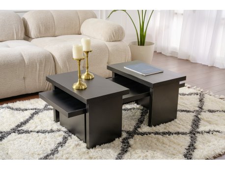 HANAH HOME Sto za dnevnu sobu Sanctuary Wood Black