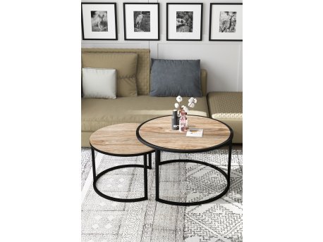 HANAH HOME Sto za dnevnu sobu Bora Antique Pine