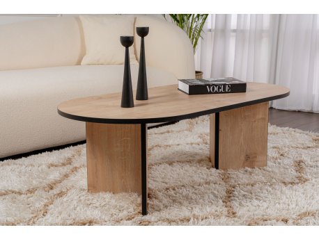 HANAH HOME Sto za dnevnu sobu Sable Sapphire Oak Black